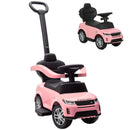 Convertible Ride-On Push Car, Official Land Rover Discovery, Pink