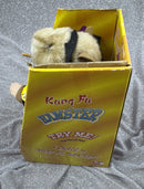 2001 Gemmy Vintage Kung Fu Dancing Hamster with Nunchucks in Black Gi