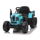 24V 400W Electric Ride-On Blue Tractor Toy for Kids