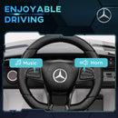 Mercedes-Benz AMG GTR 12V Kids Ride-On Car with Remote Control, White