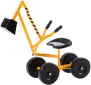 Albott Ride-On Excavator Toy with Working Crane and 8-Inch Wheels