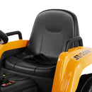 12V Electric Ride-On Excavator with Bluetooth Music, Lights, and Remote Control in Yellow