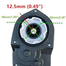 24V High Torque Motor with Gearbox for Powered Wheels, 30000RPM Performance