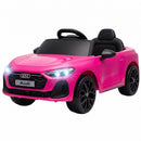 Audi A5L Pink Electric Ride-On Car for Kids with Remote Control and Dual Motors