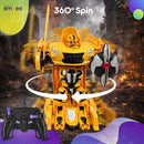 Remote Control Transforming Robot Car Toy for Boys Aged 8-13 - Yellow