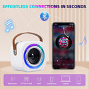 Children's Karaoke Set with Dual Wireless Microphones, Premium Singing Toy in Off White