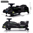 12V Electric Drift Car for Kids with Brushless Motor, 5MPH Speed, 5 Wheels, and LED Music