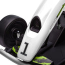 White 24V Electric Drift Go Kart for Children Aged 8 to 12 with Dual Speed Options