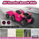 TOBBI 6V Kids ATV Ride-On Toy with Music - 42x16x19 inches Plastic Vehicle