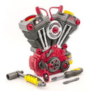Motorcycle Engine Repair Toy Set with 25 Pieces, Lights, Sounds, and Educational Fun