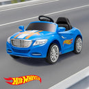 Hot Wheels 6V Battery-Powered Ride-On Car for Kids with Functional Headlights