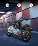 Black Electric Dirt Bike for Big Kids - 15mph & 150lb Capacity - 24V Ride-On Toy