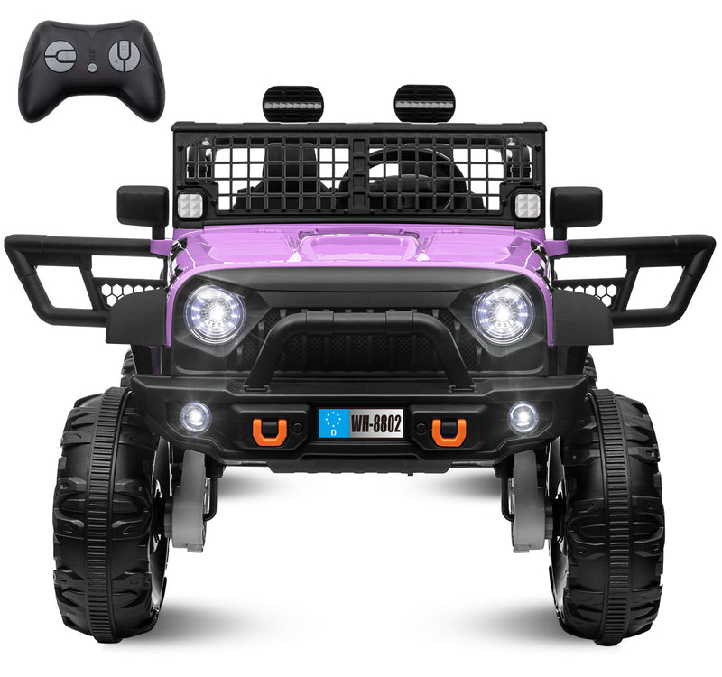 24V Kids Electric Ride-On Truck with Switchable 4WD/2WD and 2 Seater