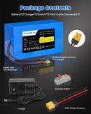 High-Performance 22.2V-24V 8Ah Li-ion Battery and 25.2V 2A Charger Set