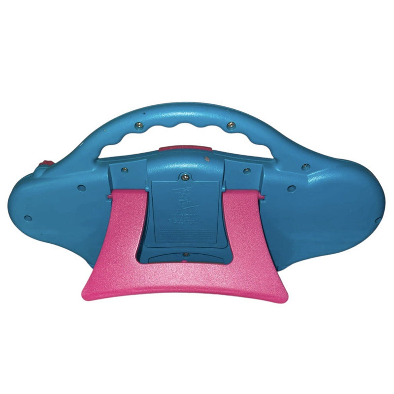 Girl Dance Studio Teacher with Vintage 90s Boombox and Music Sounds Toy