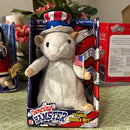 Gemmy Plush Dancing Hamster Uncle Sammie - Battery Operated with Box and Press Foot