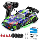 Green Drift RC Racing Car for Electric Hobby Toy Enthusiasts