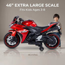 12V Red Kids Motorcycle Ride-On Toy for Boys and Girls