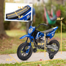 12V Blue Children's Motorcycle with Twist Grip Throttle and Rear Suspension