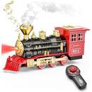 Smoke-Emitting Remote Control Steam Engine Train Set