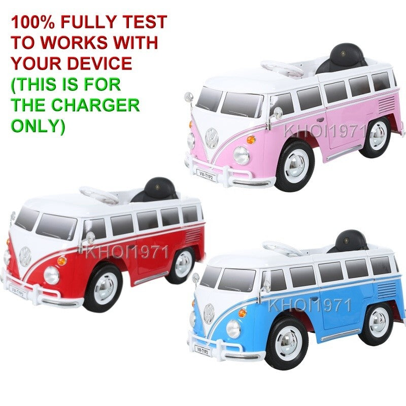 AC Wall Charger Adapter for Volkswagen Bus Type 2 T1 Ride-On Vehicle Model W487AC-B