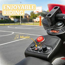 Red 12V Electric Motorcycle for Kids with Training Wheels and Sounds