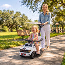 Qaba 3-in-1 FORD Shelby Push and Slide Car in White