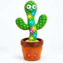 Interactive Plush Cactus Toy with Singing and Recording Features for Kids