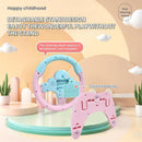 Pink Backseat Car Steering Wheel Toy with Lights and Music for Kids