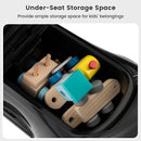 OLAKIDS 3-in-1 Mercedes Benz Push Car for Toddlers in Dark Color