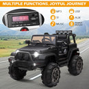 12V Electric Ride-On Jeep Truck for Kids with Remote Control and 3 Speed Settings