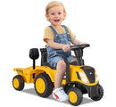 Caterpillar Kids' Ride-On Tractor with Trailer, Horn, Rake, and Shovel
