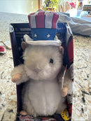 Retro Musical Dancing Hamster Plush Toy Uncle Sammie in Original Packaging