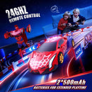 Illuminated Transforming RC Car for Boys Aged 3-12 with Web Hood and Underbody Lights