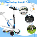 Illuminated Electric Scooter for Children 3-12 Years, Spacious Deck, 3 Height Settings