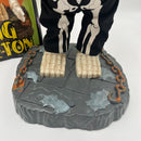 Retro Gemmy 17" Large Head Grooving Skeleton Super Freak *Inspected*