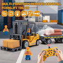 2.4GHz Remote-Controlled Forklift Truck with Trailer and Spray功能