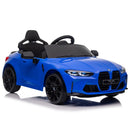 BMW M4 12V Kids Electric Ride-On Car with 2.4G Remote Control and 3 Speed LED Lights