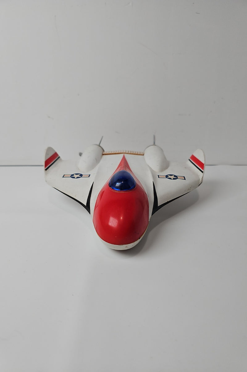 Working US Air Force Super Jet Fighter F-125 Mekka Solid State AM Radio Vintage Model