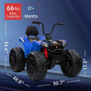 24V Electric Ride-On 4WD Off-Road ATV Quad 4-Wheeler Toy Vehicle