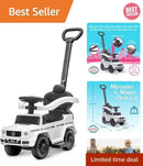 Mercedes G-Wagon 3-in-1: Ride-On and Stroller with Storage and Safety Features