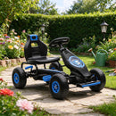 Blue Pedal Go-Kart for Kids - Fun Ride-On Toy for Ages 5-12