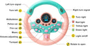 Interactive Kids Steering Wheel Toy with Lights and Sounds for Backseat Fun