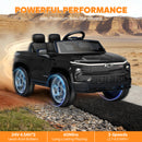 OROFULL 24V Chevrolet Electric Ride-On Car with LED Lights and MP3, Black