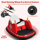 360° Spinning Red Bumper Car Toy with Remote Control for Kids