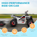 Kids 6V ATV Quad Car with Trailer, Fwd/Reverse Function, Durable Design