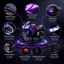 Purple 12V Ride-On Motorcycle for Kids - Perfect for Boys and Girls