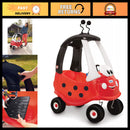 Ladybug-Themed Cozy Coupe Ride-On Car for Children - Colorful Design, 91cm x 75cm x 42cm