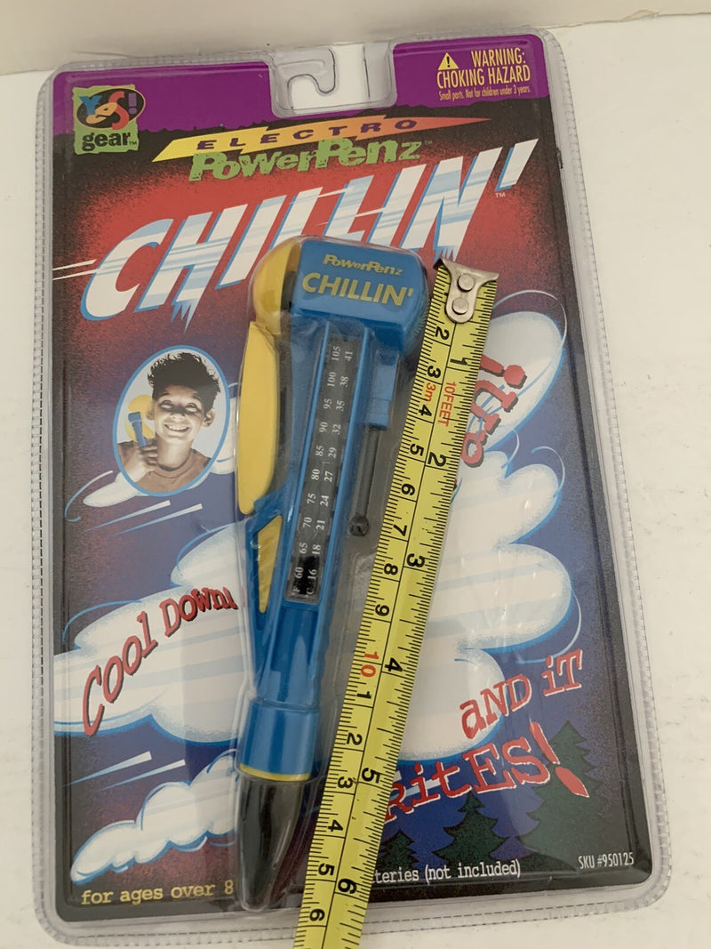 Vintage 1997 Blue Electric Powerpenz Gear Chillin Toy Rare Edition