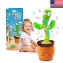 Interactive Cactus Toy with 50 Songs, Voice Repetition, Adjustable Volume, and Auto Sleep Feature